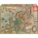 EDUCA Mapa Evropy 1000 dílků