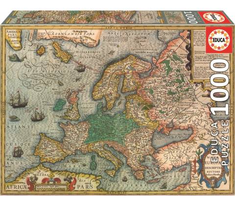 EDUCA Mapa Evropy 1000 dílků