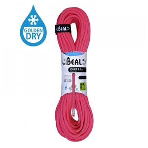 Beal Joker 9, 1 mm (60 m) Golden Dry Дължина на въжето: 60 м / Цвят: оранжев