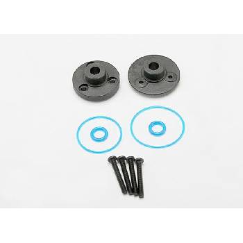 Traxxas Cover plates, differential (front or rear)/ gaskets (2)/ o-r, TRX7080 (TRX7080)