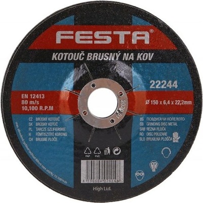 Festa Brusný kotouč 150 mm 22244 – Zboží Mobilmania