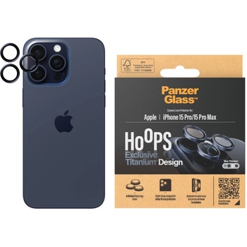 Panzer Стъклен протектор за камера PanzerGlass - Titanium Hoops, iPhone 15 Pro/15 Pro Max, син (5711724011993)