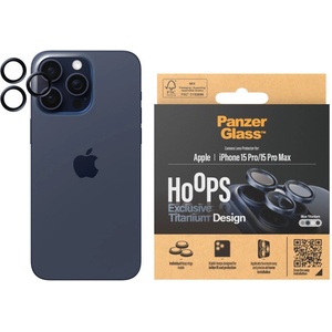 Panzer Стъклен протектор за камера PanzerGlass - Titanium Hoops, iPhone 15 Pro/15 Pro Max, син (5711724011993)