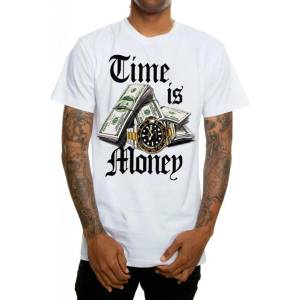 MAFIOSO мъжка тениска mafioso - time is money - БЯЛА - maf038