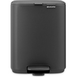 Brabantia Кошче за отпадъци с педал BO 7 l, минерал сив, стомана, Brabantia (BRAB237980)