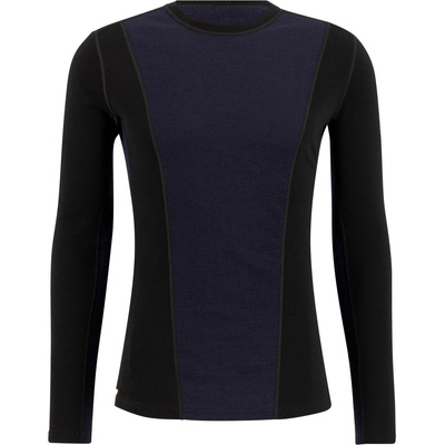 Ulvang Мъжко мериносово термобельо Ulvang Peak Map Crew Baselayer Merino base layer - Black / Navy Blue - размер XXL (015-2215-0115)