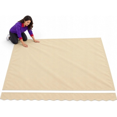 Greatstore Vrchní část markýzy4 x 3 m, krémová barva
