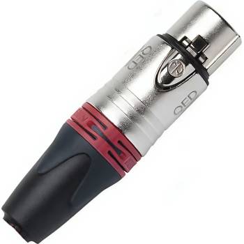 QED Накрайник QED Reference XLR Female - червен (QE3289-R)