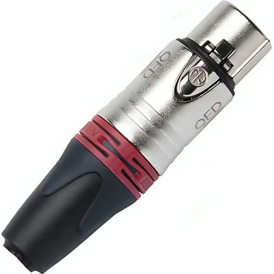 QED Накрайник QED Reference XLR Female - червен (QE3289-R)