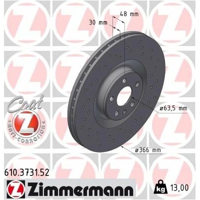 Brzdový kotúč ZIMMERMANN 610.3731.52 (610373152)