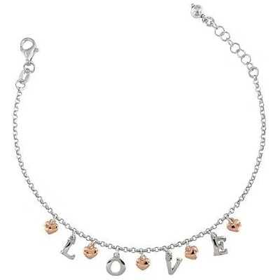 Infinitysilver stříbrný náramek LOVE se srdíčky 2021027