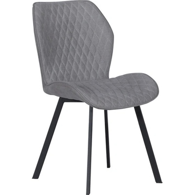 Carmen Трапезен стол Carmen FANO, до 100kg, дамаска, прахово боядисана метална база, сив (bt-3532120)