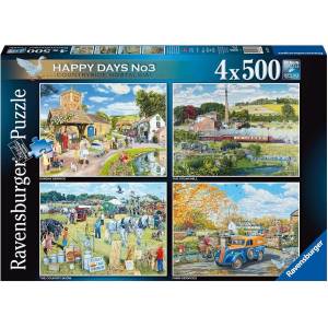 Ravensburger - Puzzle 4x500 Happy Days Collection No. 3 Countryside Nostalgia - 500 piese