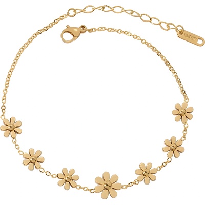 HARAHU Гривна за крак Flower - Златна KP20581