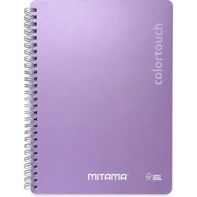 MITAMA Spirálový sešit i Note 18 5x24 čtverečkovaný fialová