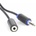 Royal Кабел Royal CABLE-423/1.5 Slim, от 3.5mm жак(м) към 3.5mm жак(ж), 1.5m, черен