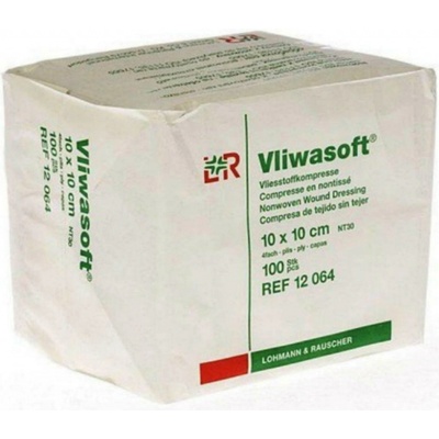 Vliwasoft Komprese nesterilní 10 x 10 cm 4v 100 ks