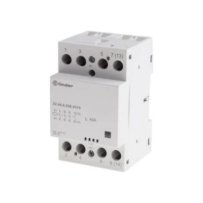 FINDER Stykač 22.44.0.230.4310, 4Z/40A, 230V AC/DC, AgSnO2 224402304310