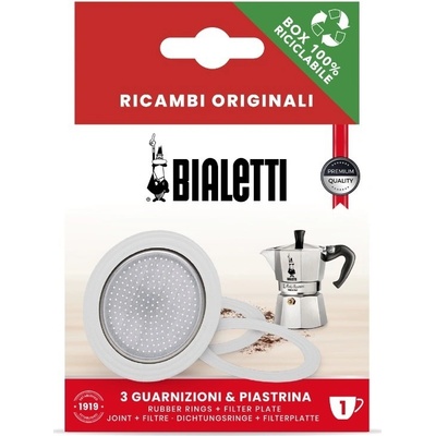 Bialetti Moka Express, Moka Timer, Rainbow těsnění 3 + filtr 6 porcí – Hledejceny.cz