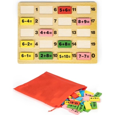 Eco Toys Vzdelávacie matematické kocky a domino