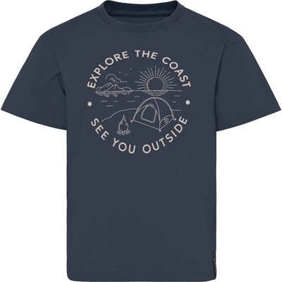 Didriksons Детска тениска Didriksons Kid's Mynta T-Shirt 4 T-shirt - Navy - размер 130 (704-5795-0316)