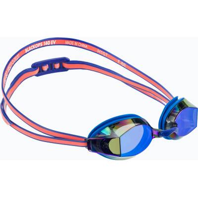 TYR Дамски очила за плуване TYR Blackops 140 Ev Racing Mirrored blue/coral