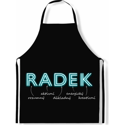 IMPAR Zástěra Mužská jména Neon Radek