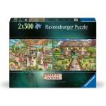 Ravensburger - Puzzle 2x500 From Garden Centre to Home - 500 piese