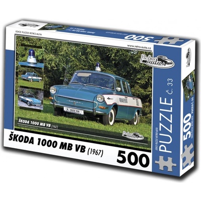 Retro-auta č. 33 Škoda 1000 MB VB 1967 500 dielov