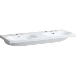 Laufen Lua - Двойна мивка за мебели 46x120 см, без преливник, отвори за батерии, LCC, бяла H8140814001581 (H8140814001581)