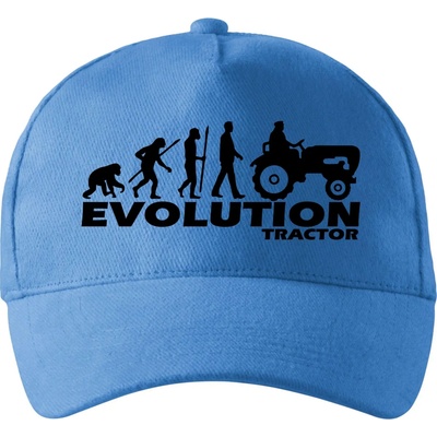 Evolúcia traktor so zahnutým šiltom a látkovou sponou Svetlomodrá