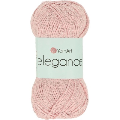 Yarnart Elegance 108 ružová so strieborným vláknom