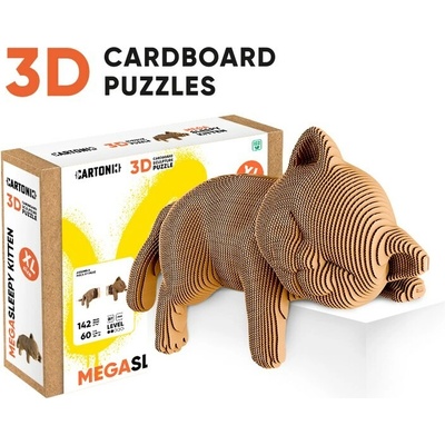 Cartonic 3D Puzzle Mega Sleepy Kitten: 142 ks