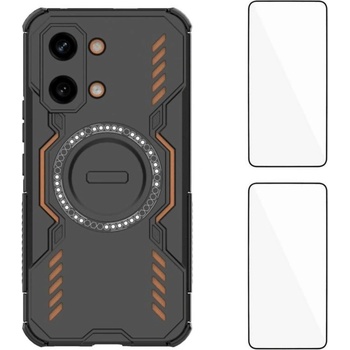 Xiaomi WANLONFENG DJ Магнитен Калъф за Xiaomi Redmi Turbo 5 Max 5G / Poco X8 Pro Max 5G - PC+TPU, 2 стъкла, 4 цвята