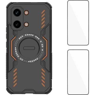 Xiaomi WANLONFENG DJ Магнитен Калъф за Xiaomi Redmi Turbo 5 Max 5G / Poco X8 Pro Max 5G - PC+TPU, 2 стъкла, 4 цвята