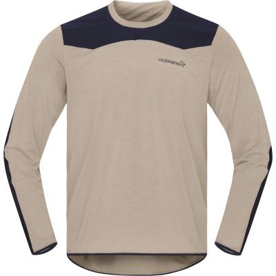 Norrøna Мъжка фланелка с дълъг ръкав за колоездене Norrøna Skibotn Equaliser Tech Long Sleeve Cycling jersey - Winter Twig / Caviar Black (056-3182-0313)