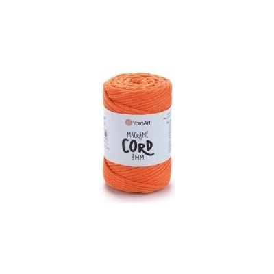 YarnArt Macrame Cord 3 mm 800 - neonově oranžová