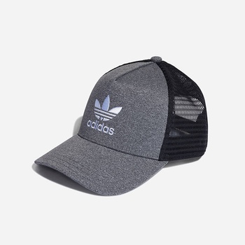 adidas Originals Curved Trucker melange šedá / černá