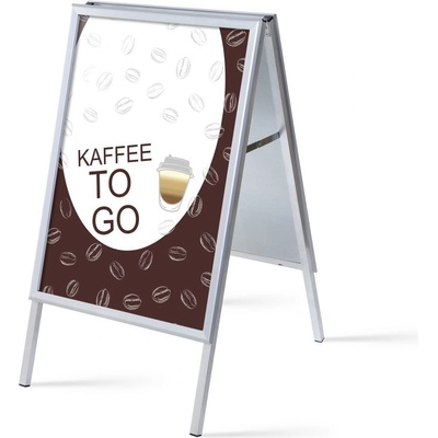Jansen Display Set reklamního áčka A1, Káva s sebou, německy, 639 x 1094 mm