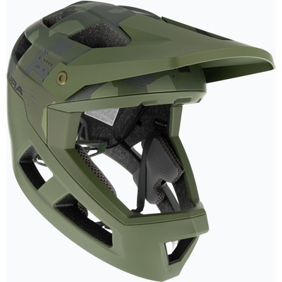 Endura Детска велосипедна каска Endura Singletrack Full Face Youth olive green