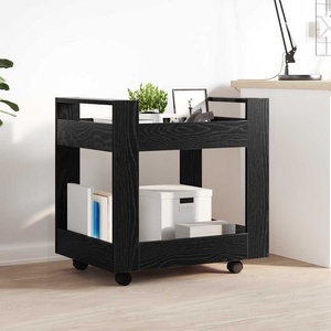 vidaXL Бюро количка Черния дъб 60 x 45 x 60 см Инженерна дървесина (881005)