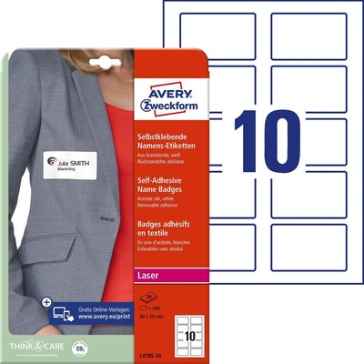 Avery Zweckform L7950-20 Etikety na kabely 60x40mm 480 ks bílá