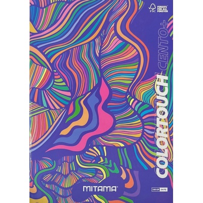 Mitama A4 štvorčekovaný fialový mramor