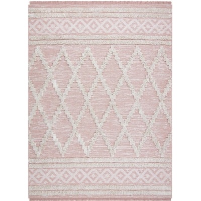 Nej-koberce EKO SIZAL MOROC Romby krém / růžový