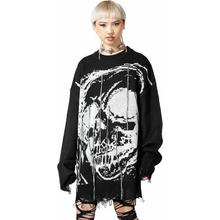 Killstar svetr unisex Ruined Relic black