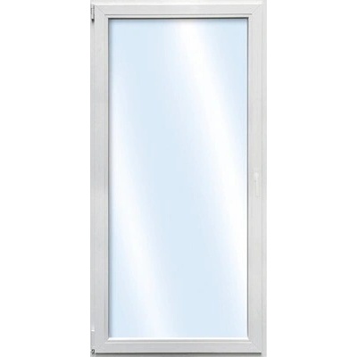 ARON Basic balkónové jednokrídlové ESG biele 80 x 200 cm DIN Ľ