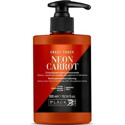 Black Professional Black Professional Crazy Toner Semi-permanent Hair Colour 300 ml полутрайна боя Neon Carrot
