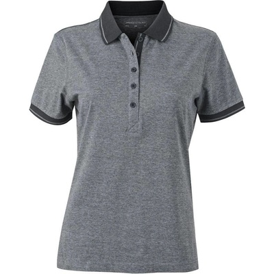 James & Nicholson JN 705 Dámske polo čierna melange čierna