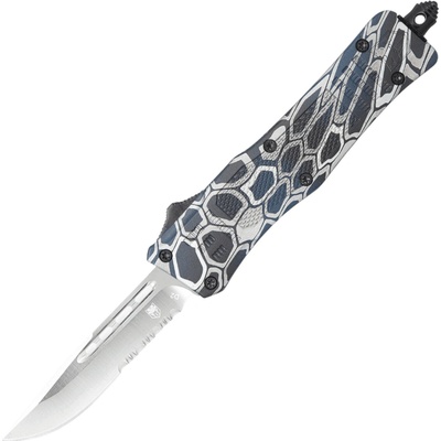 CobraTec Medium CTK-1 Cerakote Blue Cobra Skin Drop Serrated 06CT122