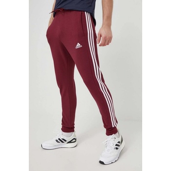 adidas Bavlněné tepláky vínová s aplikací IS1366